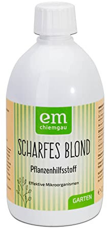 Fischer’s EM-Chiemgau® Scharfes Blond – Biologisches Pflanzenhilfsmittel mit Effektiven Mikroorganismen – Natürlicher Schutz gegen Befall – Fördert Pflanzenvitalität & Widerstandskraft