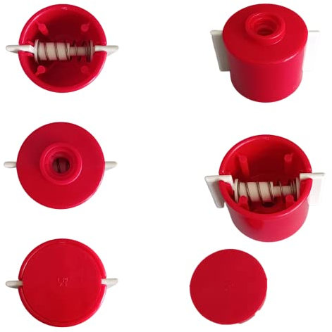 Rullo Passatutto, Colore rosso, con Molla, Ricambio Originale Rigamonti