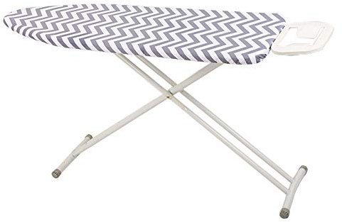 Faderr Bügelbrettbezug 150 x 50, Dicke Bügelbrettbezüge, Hitzebeständig Extra Dampfdurchlässig, Großer Ersatz-Bügelbrettbezug, Universelle Passform für die Meisten Bügelbretter(Graue Wellen)