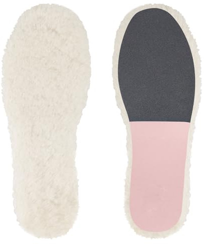Endoto Plantillas de Lana para UGG Botas, Plantilla Térmicas Repuesto de Piel de Oveja Sheepskin Insoles para Mujer (Color:Rosa, Tamaño:39 EU)