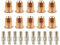 20 Stücke Plasmabrenner S45 CUT55 PT-40 PT40 IPT-40 IPT-60 PT60 HC4000 PR0110 Elektroden PD0116 Düsenspitzen Passend for Telwin Plasma 34(0.8mm 30A)