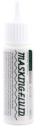 Hperu Aquarelle de masquage de masquage, liquide de masquage pour peinture aquarelle 18 ml mini masquage liquide pour la peinture facile à utiliser à séchage à séchage