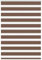 vidaXL Zebrarollo Braun 110x150 cm Stoffbreite 105,9 cm Polyester, Zebra-Rollo, Doppelrollo, Zebra-Jalousie für Fenster, Doppelrollo, Zebra-Rollo