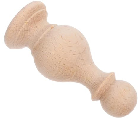 DIYEAH Terminali in Legno Grezzo Decorativi Terminali per Montanti del in Legno Massello Rotonda per da Te