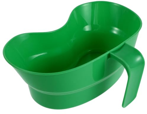 Healeved Tazza per Risciacquo Dentale in Plastica Manico, Bacinella per Pulizia Orale senza Sforzo per Anziani e Pazienti Ospedalieri