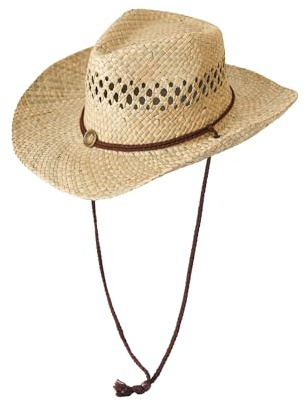Carnavalife Sombrero Cowboy de Paja Estilo Western para Adulto, Carnaval, Fiesta y Verano, Talla única XH-1