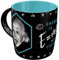 Nostalgic-Art Retro Kaffee-Becher, 330 ml, Einstein – Energy = Me + Coffee – Geschenk-Idee für Studenten, Original Lizenzprodukt (OLP), Keramik-Tasse, Vintage Design