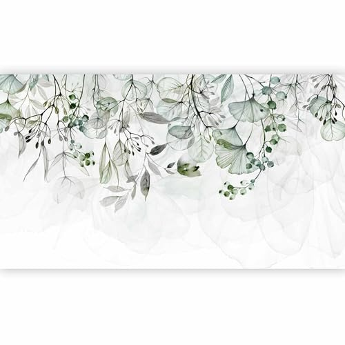 artgeist Premium Wall Mural Leaves 197x110 in - Non-Woven Wallpaper Fleece Wall Decor Photo Print Picture Image Design Ivy Nature Plants Like Painted b-A-0694-a-e