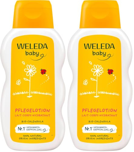 Weleda Baby & Child Calendula Body Lotion, 200ml (Pack of 2)