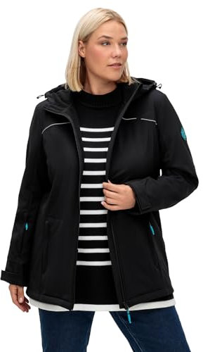 Sheego Damen Große Größen Skijacke mit Schneefang, Wasser- und Winddicht Ski sportlich -