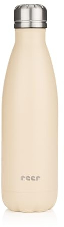 reer Colour Edelstahl-Isolierflasche |Gesamtvolumen 500ml | Perfekte Isolation | bis zu 24 Stunden | Edelstahl | Beige