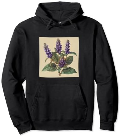 Anise Hyssop Flower Cottagecore Graphic Pullover Hoodie