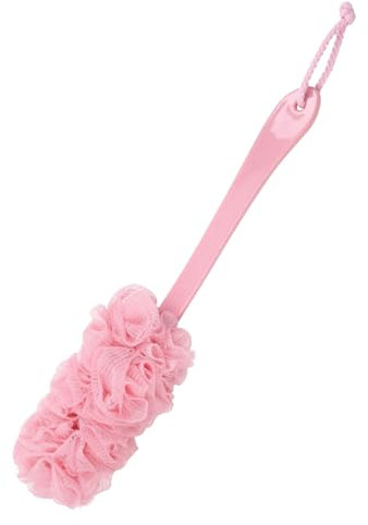 Scrubber per la Schiena della Doccia, Spugna da Bagno Esfoliante con Manico Lungo per il Bagno, Comoda Spazzola in Spugna da Bagno per Adulti con Setole Morbide