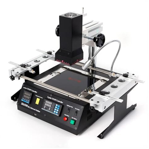 Charocean IR6500 Rework Station BGA Rework Workstation Soldering Station Rework Station Desoldering Station for Laptop Motherboards, Desktop Computer Motherboards