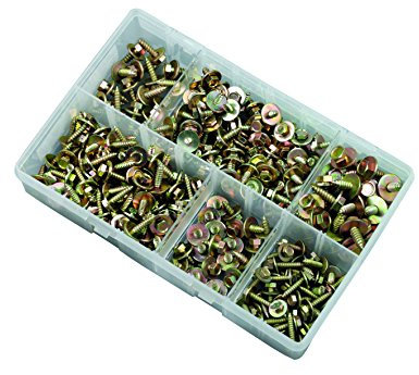 Acme Screws Hexagon Head 8-14 With Captive Washers Assorted Box 255pcs
