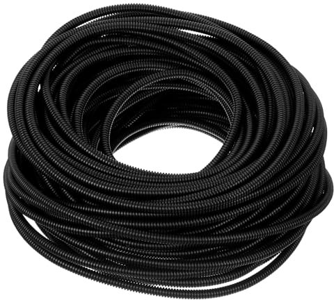 QUARKZMAN Gaine Tressée 30M - 4.5mm, Conduit pour Fils Protecteur De Câble Manchon De Câble Flexible Couverture Électrique
