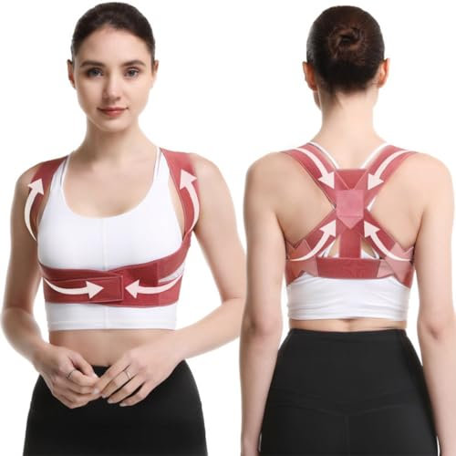 Correttore Postura, Busto Correttore Posturale Regolabile, Fascia Lombare Supporto Schiena, Postura Schiena Donna, per Schiena Dritta, Supporto Dritto, Raddrizza Spalle Schiena Dritta
