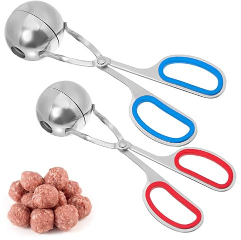 JECOMPRIS 2pièces Outil Pour Boulettes De Viande Acier Inoxydable Machine à Boulettes De Viande Pince à De