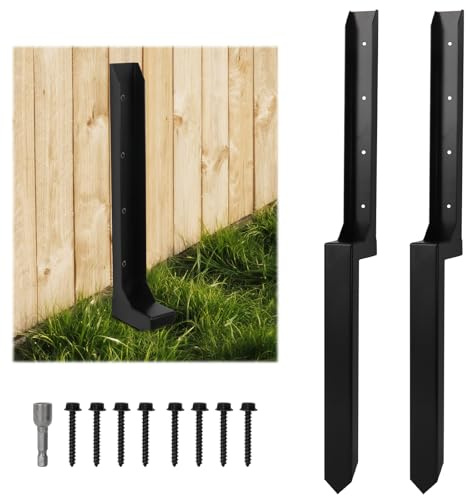 CAKKVDE 2 Pack Heavy Duty 88CM Fence Post Repair Stakes