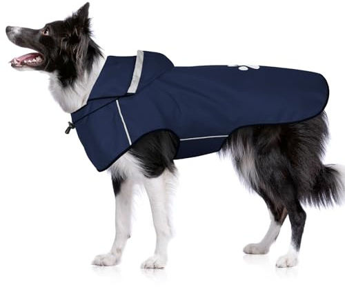 Dog Raincoat Waterproof Coat for Medium Dogs, Pet Lightweight Coats Thin