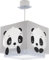 Dalber Lampe kinderzimmer, kinderlampe Pendelleuchte Hängelampe, Deckenleuchte Kinder, Deckenlampe kinderzimmer Panda Pandabär Tiere Blau, 63162T, E27
