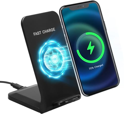 Caricatore wireless pieghevole da 15 W, caricatore wireless a induzione e caricatore a induzione, stazione di ricarica rapida compatibile con i Phone 16,16 Pro, 15, 14, 13, 12, Sam-Sung Ga-laxy S21