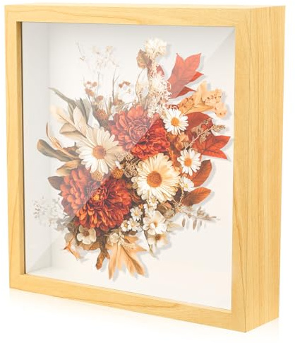 1 PzCornice 3D Profonda, Cornice 20,3 x 25,4 cm Portafoto 3D Cornici per Foto, Cornice Profonda da Riempire 3 cm, Cornici a Scatola per Fiori Oggetti Bouquet da Sposa Scatola delle Ombre Fai Da Te