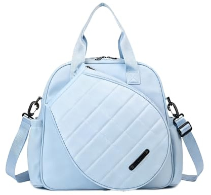 TentHome Borsa Tennis e Padel Multifunzione Donna, Custodia per Racchette da Tennis 22L Anti-Strappo, Sacca Fodero Padel Donna Impermeabile (Blu)