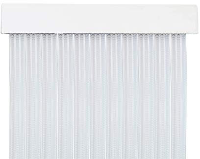 MERCURY TEXTIL Cortina para Puerta Tiras PVC 210x90cm，Cortina para Puerta Exterior (Transparente P5)