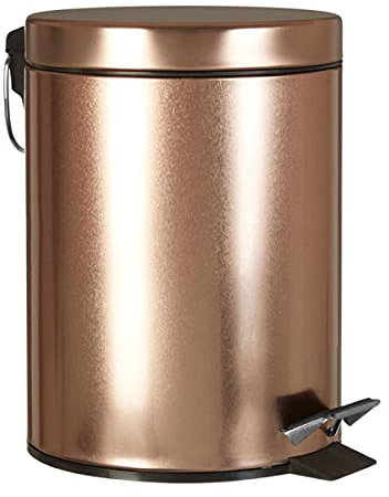 Premier Rose Gold Kitchen Bin, Stainless Steel - 5 Litre