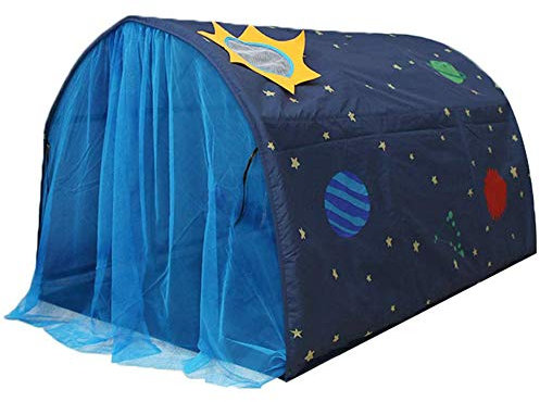 Powcan Carpa de Cama Tienda De Juego para Niños Grandes, Princess Castle, Tiendas de campaña, Play House 140x100x80cm