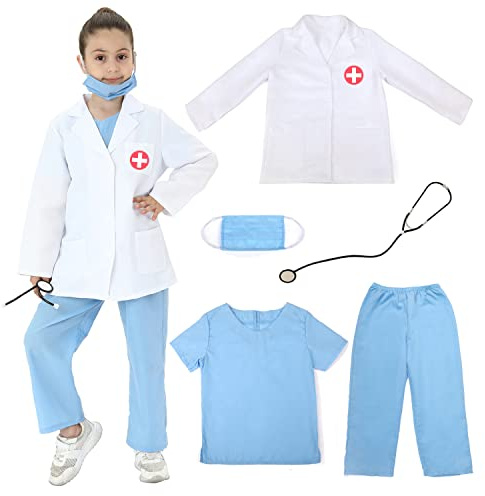 Sincere Party Barn Unisex Doktor Rollspel Kostym Doktor Fancy Dress Up Lekset Stil D 3-5år...