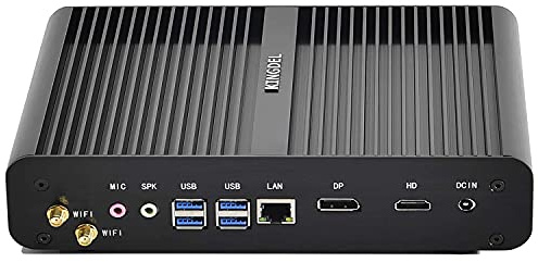 KINGDEL NC860 Mini Desktop computer, fanless Business PC con i7 11 ° Gen. CPU, 32GB DDR4 RAM, 1TB NVMe SSD, 4K: 4096x2304, HD, DP, Gigabit Ethernet, Wi - Fi 6E(Gig+) + BT 5.2