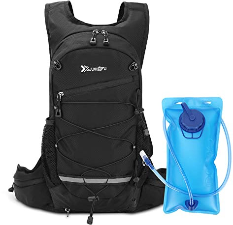 Trinkrucksack, CestMall Wasserrucksack mit 2L Wasserblase Leichter Wanderrucksack Trinkweste Tasche Perfekt für Outdoor Radfahren Marathon Laufen Skifahren Camping Klettern für Männer und Frauen