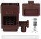 Colector de agua de lluvia, colector de lluvia apto para bajantes estándar de 2 x 3 o 3 x 4 pulgadas, con válvula ajustable y filtro, manguera de 5 pies (marrón)