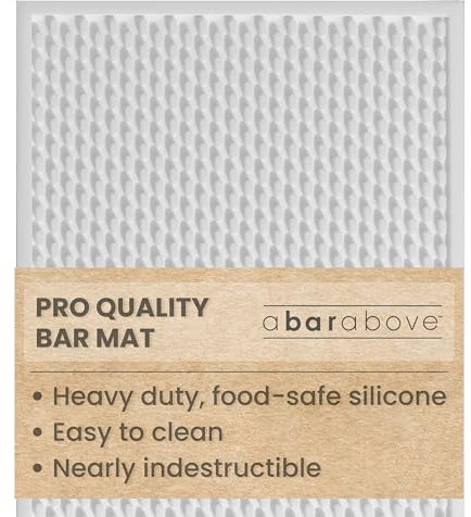 A Bar Above Bar Mat for Countertop, Food Safe Silicone, 12 x 18 Inch