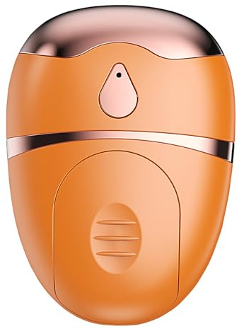 Sghtil Masajeador de ojos con función fría y caliente - Masajeador de cara y contorno de ojos - Dispositivo de belleza portátil con 2 modos de vibración, función de gatillo y