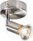 Knightsbridge Single Spotlight in Brushed Chrome, Stainless Steel