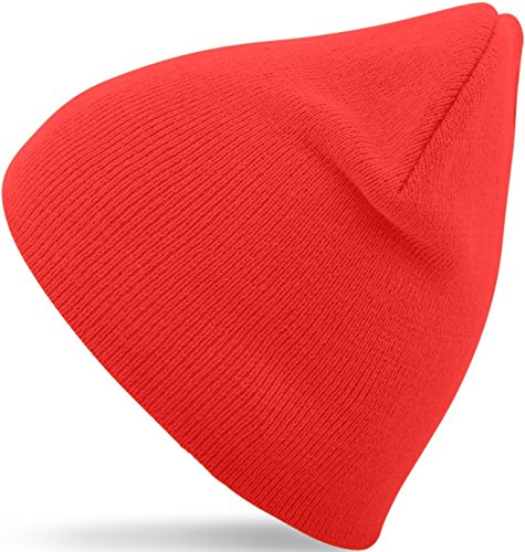 Balinco Bonnet d'hiver/Beanie pour Femmes & Hommes en 27 Couleurs différentes (9) (Rouge)