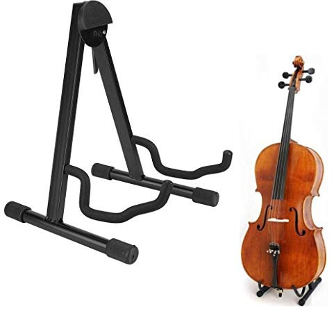 A Gitarrenständer Instrumentenständer Gitarre Cello Ständer zusammenklappbar Vorzeigeständer für Zupfinstrumente, Gitarrenzubehör Violoncella