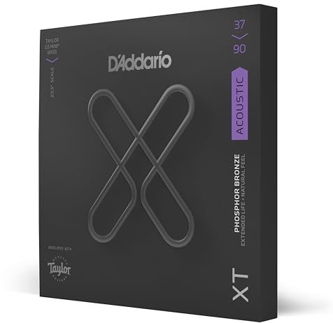 D'Addario XTB3790GS Akustik Taylor GS Mini® Bass Phosphorbronze, Custom Light, 37-90