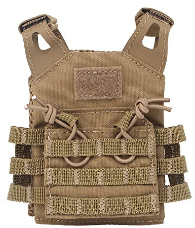 Mini Tactical Beer Bottle Vest Cover Molle Beer Jacket Drink Bottle Vests Holder for Cans Bottles Beverage Decoration