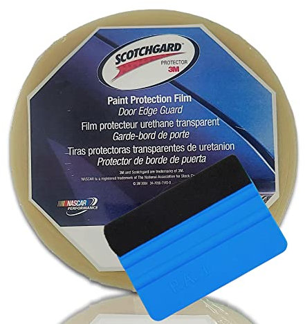 Upromax 3M Roll Door Edge Paint Protection Film Pro 8mil 0.4 in X 10 Yd Clear Car Chip Plus Squeegee Scratch Trim Ppf Door Edge Guard Clear 3m Paint Protection Film Tape 3m Protective Film