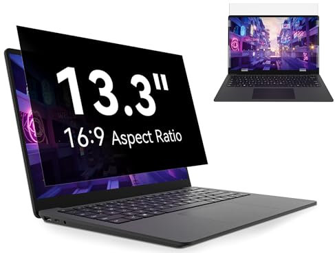 Laptop Pellicola Privacy Filtro Per 13,3 Pollici 16:9,Rimovibile Schermo Protettiva Anti Luce Blu Antiriflesso Screen 13,Compatibile Con Dell Hp Lenovo Acer Samsung Sony Asus Envy Thinkpad