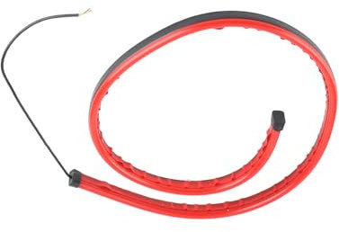 Qiilu Tercera tira de luces de parada LED, impermeable, flexible, 100 cm, montaje alto, universal para coche, luz roja, luz de parada