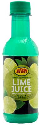 KTC Pure Juice Bottle, Natural, No Added Sugar 250ml (6, Lime)