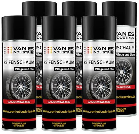 VE-INDUSTRIES Reifenglanz 6 x 400ml Car Products Reifenpflege Tyre Shine Spray Pflege