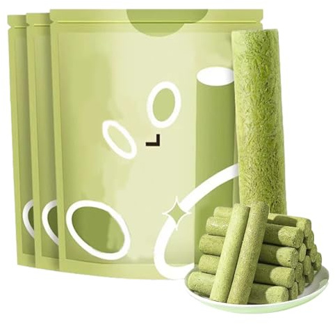 L0famy Cat Grass Teething Sticks & Catnip Toys for Teeth Cleaning & Hairball Relief (12 PCS)