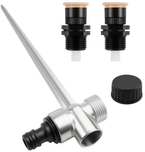 Rociadores De Jardín, 2 Boquillas Rociadores Y 1 Punta De Metal Aspersores De Riego Cesped Rango De Riego De 0 a 360 Grados Lawn Sprinkler para Césped Y Jardín Al Aire Libre Aspersores De Riego