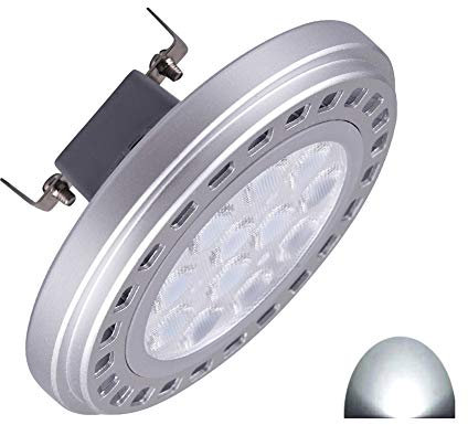 AR111 LED-Leuchtmittel, G53, 15 W, 30 ° Abstrahlwinkel, kaltes Licht, 6000 K AC, DC 12 V, ES111, Reflektor, 1200 lm, Reparatur, 100 W Halogenlicht
